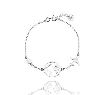 Armband Welt rhodiniert